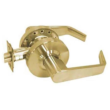 Grade 2 Cylindrical Lock, Privacy, Lever, Bright Brass, 2-3/8 Inch Backset